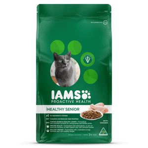 IAMS SENIOR CHICKEN Cat Food 1kg, 3kg & 8kg