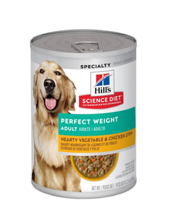 Hill's Science Plan Perfect Weight Wet Dog Food Vegetable and Chicken Stew - 354g