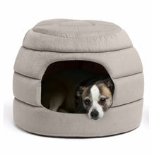 Load image into Gallery viewer, Honeycomb IIan Hut Cuddler Small Dog and Cat Bed
