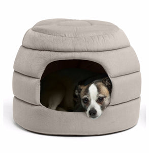 Honeycomb IIan Hut Cuddler Small Dog and Cat Bed