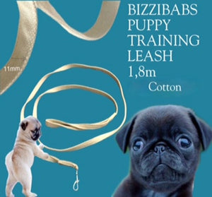 BIZZIBABS Cotton Puppy (or Small Dog) Leash - 1,8m