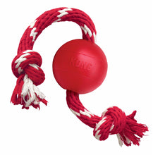 Load image into Gallery viewer, Kong Ball with Rope - Small red &amp; Large Black
