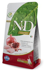 FARMINA N&D PRIME GRAIN-FREE: Kitten Food for All Breeds Chicken & Pomegranate Recipe