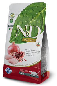 FARMINA N&D PRIME GRAIN-FREE: Adult Cat Food for All Breeds Chicken & Pomegranate Recipe