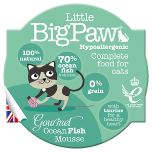 Little Big Paw Gourmet Atlantic Ocean Fish Mousse for Cats 85g