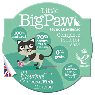 Little Big Paw Gourmet Atlantic Ocean Fish Mousse for Cats 85g