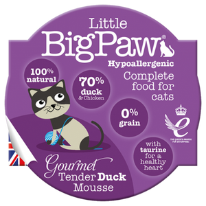 Little Big Paw Gourmet Tender Duck Mousse for Cats 85g