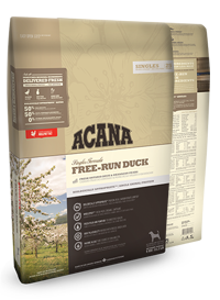 ACANA DOG FOOD Singles Free Run Duck Dog Food for All Breeds and Life Stages. Limited Ingredients for Diet Sensitive Dogs