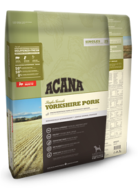ACANA DOG FOOD Singles Yorkshire Pork Dog Food for All Breeds and Life Stages. Limited Ingredients for Diet Sensitive Dogs