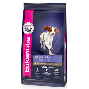 Eukanuba PUPPY Small to Medium Breed Lamb & Rice Dog Food - 3kg & 12kg