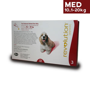 Revolution for Dogs - Tick & Flea Control - 3 pips in the box