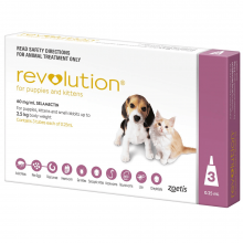 Revolution for Cats - Tick & Flea Spot On Treatment  - Pack of 3 pips
