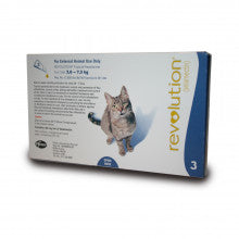 Revolution for Cats - Tick & Flea Spot On Treatment  - Pack of 3 pips