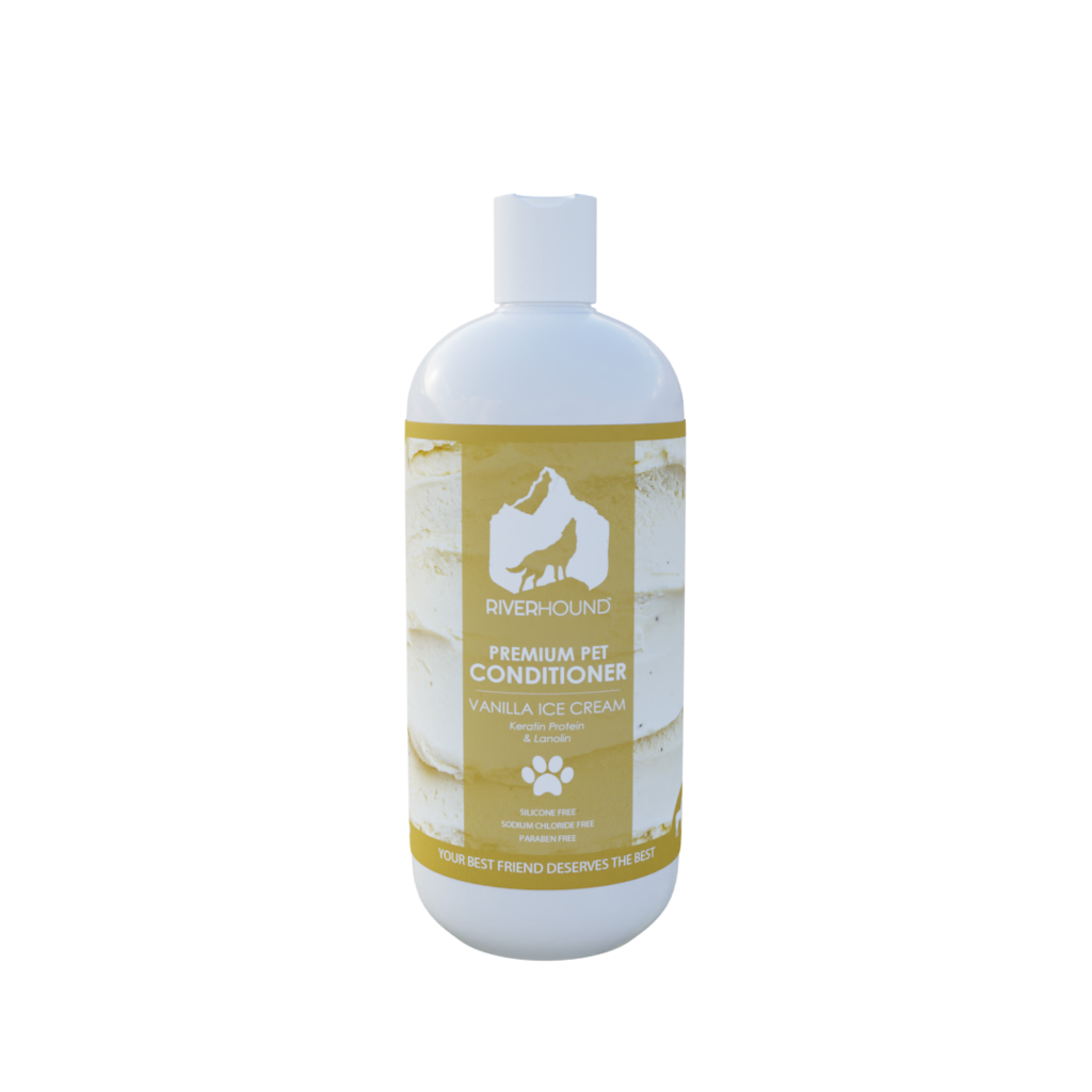 RiverHound Vanilla Ice Cream Fur Conditioner for Dogs - 250ml & 5L