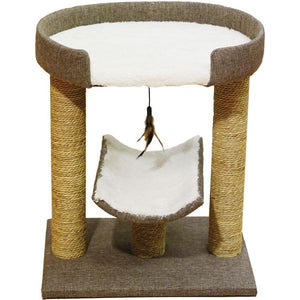 Cat Scratcher Saffron Posts and Kitty Bed