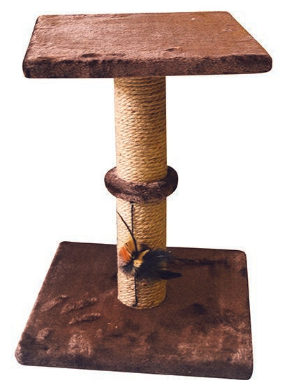 Marltons 2 Level Brown Scratching Post 34x34x46cm