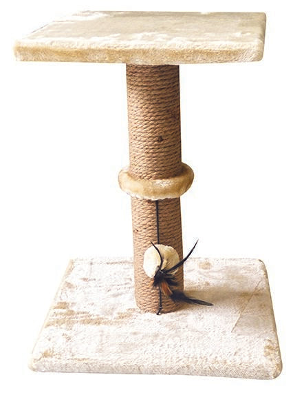Marltons 2 Level Beige Scratching Post 34x34x46cm
